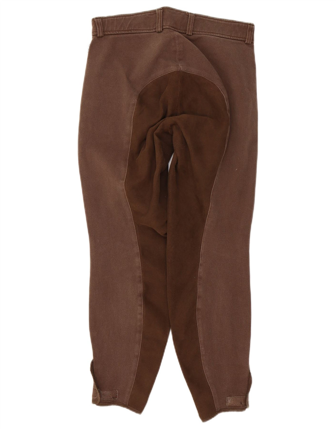 Damskie spodnie jeździeckie Vintage EU 38 Medium W28 L27 Brązowy blok kolorów