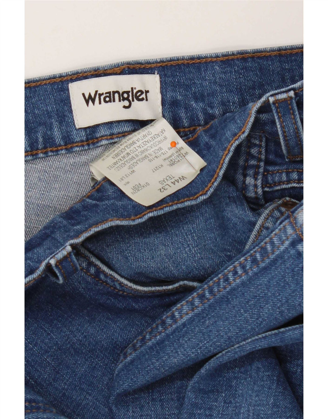Męskie jeansy Wrangler Texas Straight W44 L32 Niebieskie bawełniane