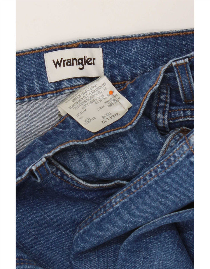 Męskie jeansy Wrangler Texas Straight W44 L32 Niebieskie bawełniane