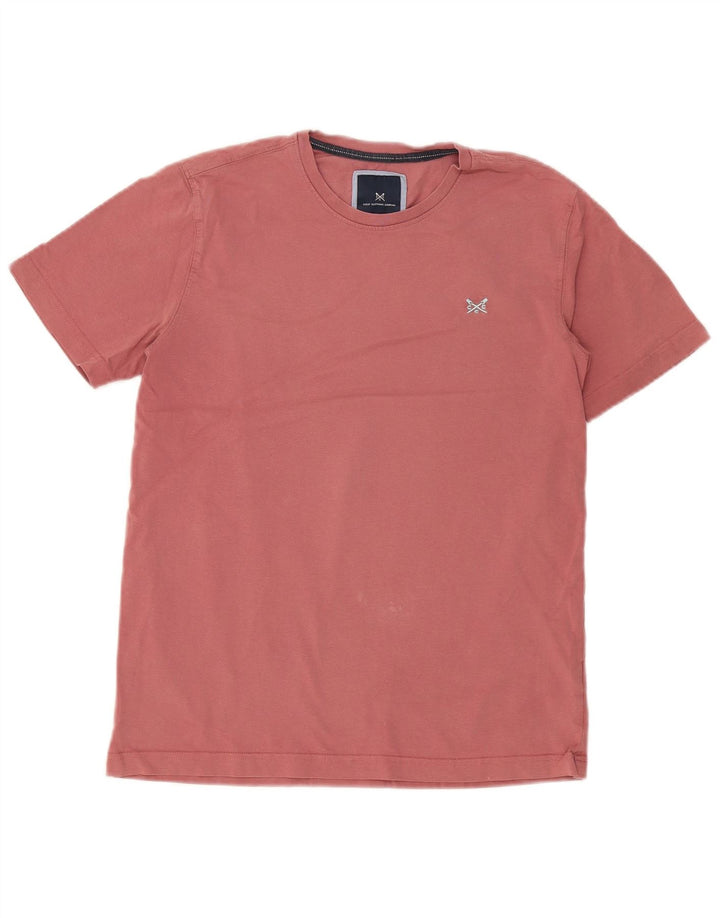 Crew Clothing Męski T-shirt Top Średni Różowy Bawełniany