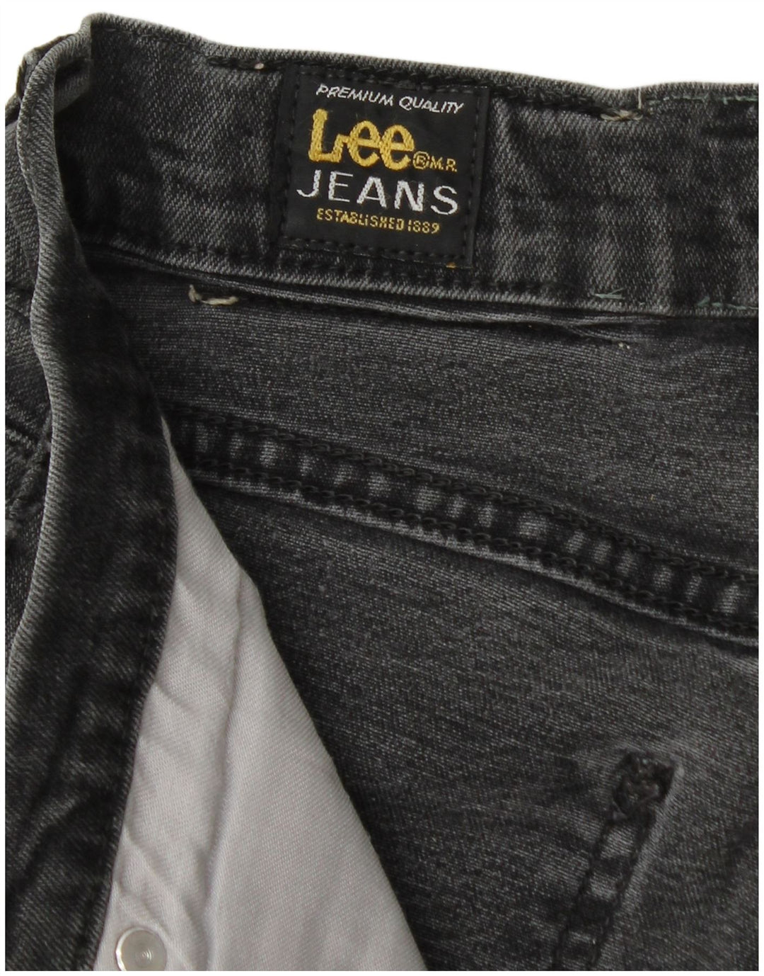Damskie jeansy zwężane LEE W30 L28 szare