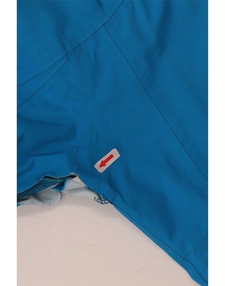 Damska kurtka przeciwdeszczowa z kapturem Mountain Warehouse UK 12 Medium Blue Nylon