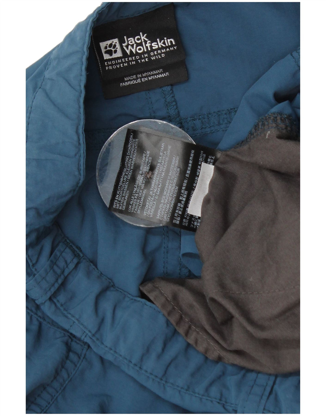 Bermudy chłopięce Jack Wolfskin 14-15 lat XL W28 Niebieski poliamid