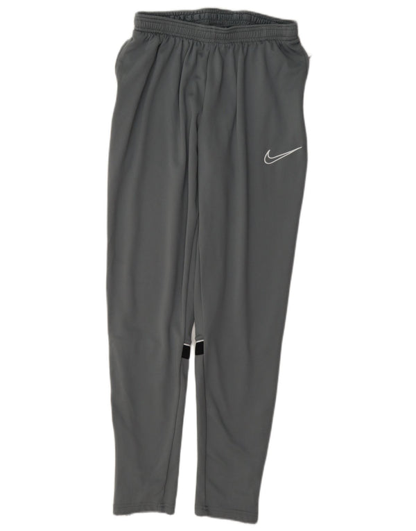 Męskie spodnie dresowe Nike Dri Fit, poliester w kolorze średniej szarości