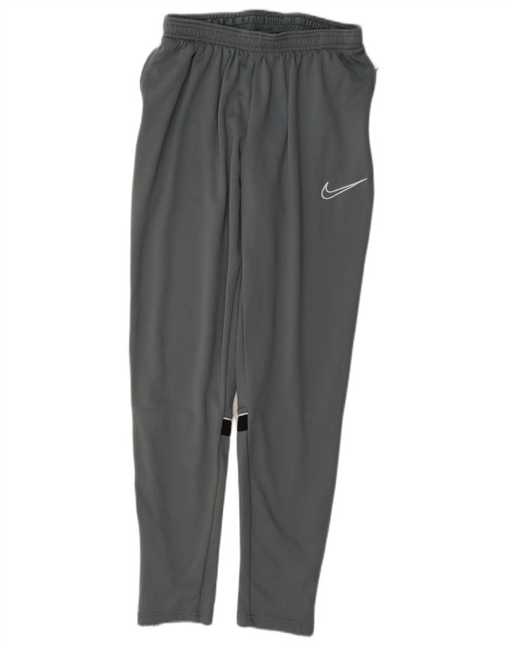 Męskie spodnie dresowe Nike Dri Fit, poliester w kolorze średniej szarości