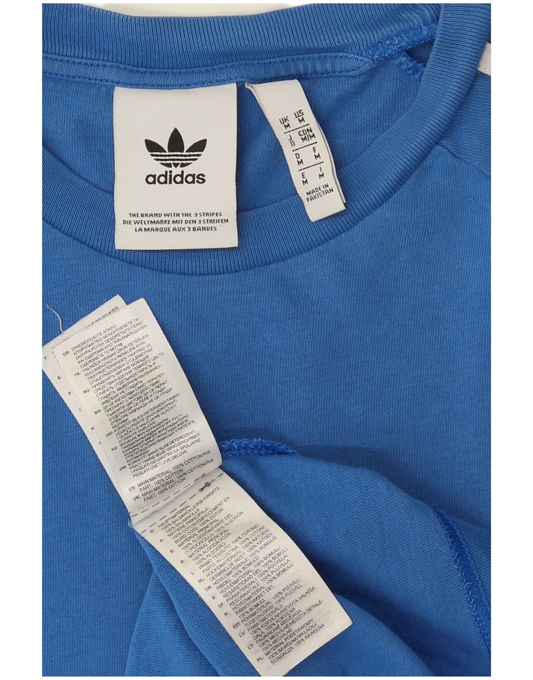 Adidas Męska koszulka Top Medium Blue Cotton