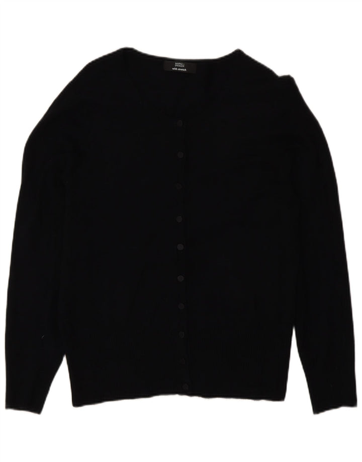Sweter damski Marks & Spencer UK 12, średni czarny, wiskoza