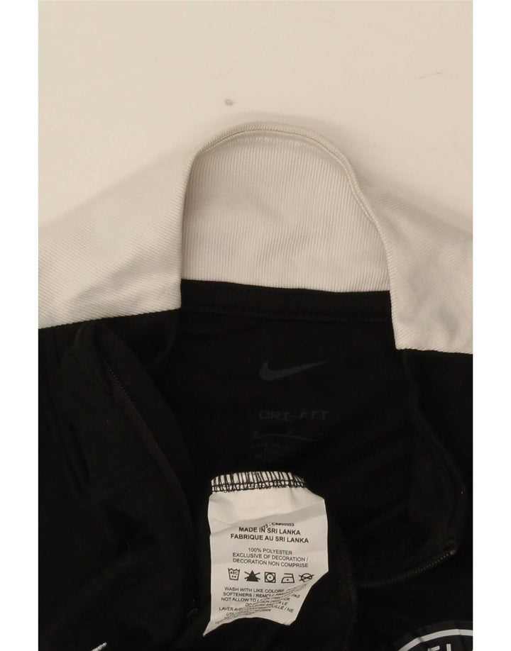 Męski dres Nike z grafiką i zamkiem błyskawicznym, mały, czarny, z blokami kolorów