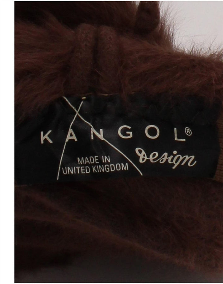Damska czapka typu beanie Kangol ze sztucznego futra, średnio brązowa