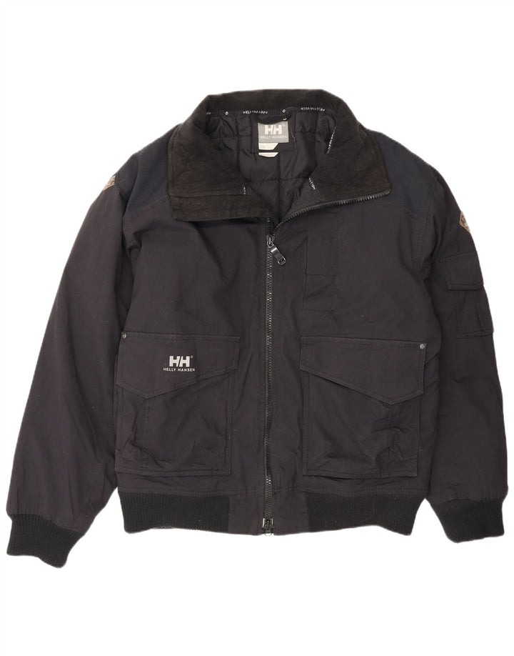 Męska kurtka bomber Helly Hansen UK 40, duża, czarna, nylonowa