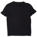 Cos Męski T-shirt Top Mały Granatowy Lniany