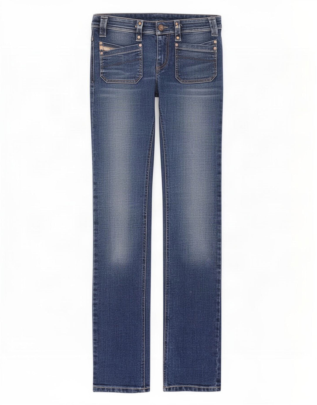 Damskie jeansy Diesel Slim W27 L33 Niebieskie