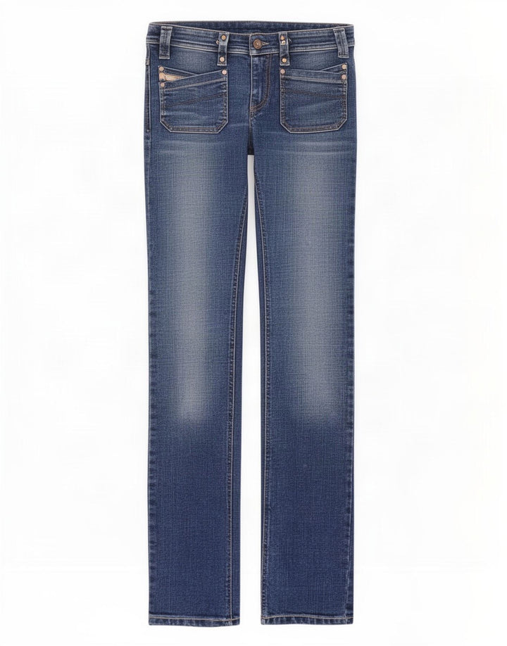 Damskie jeansy Diesel Slim W27 L33 Niebieskie