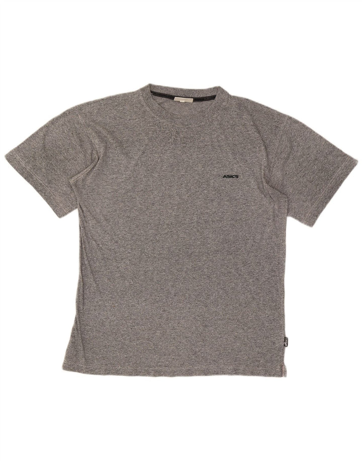 Męski T-shirt Asics, duży, szary, bawełniany