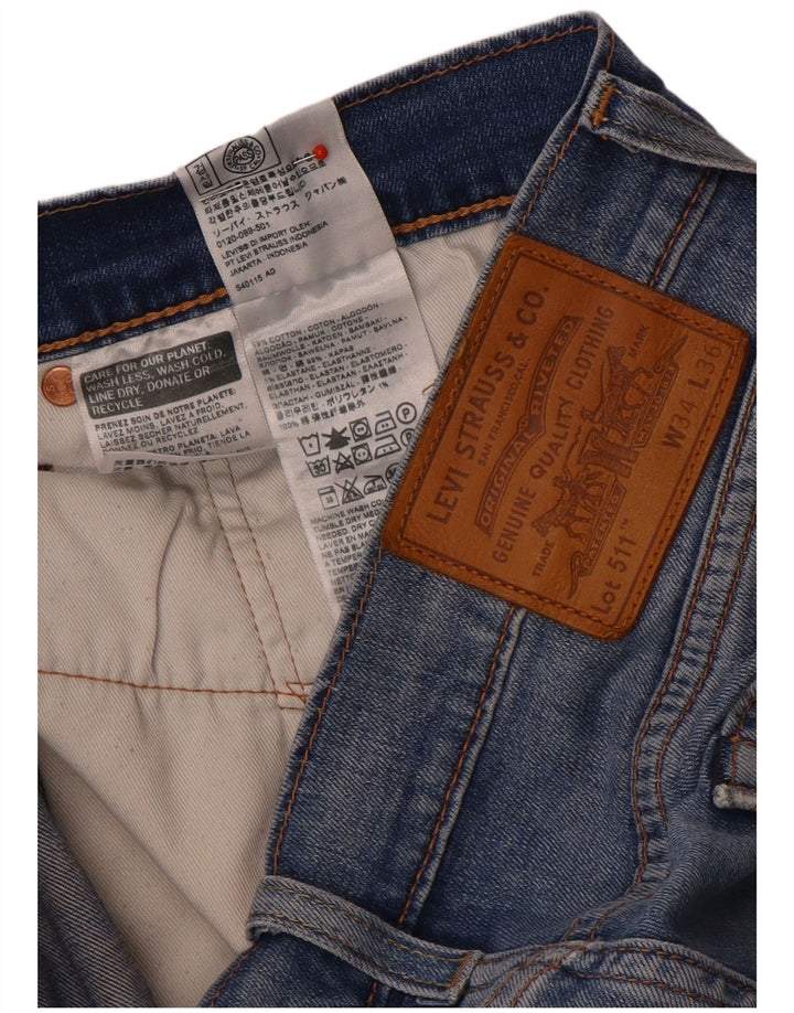 Męskie jeansy Levi's w trudnej sytuacji W34 L32 Niebieska bawełna