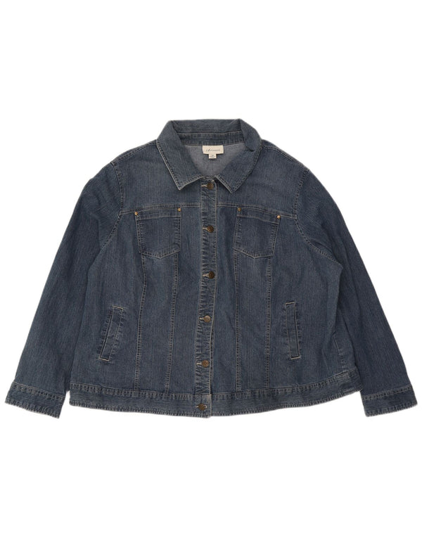 Marks & Spencer Damska kurtka dżinsowa z autografem UK 20 2XL niebieska bawełniana