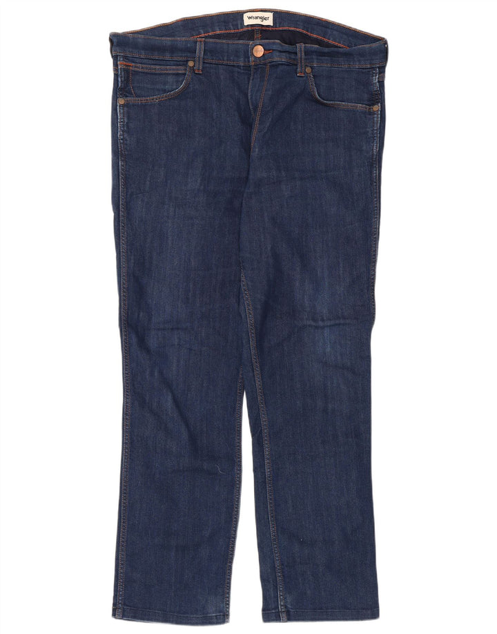 Wrangler Mens Straight Jeans W38 L29 Blue