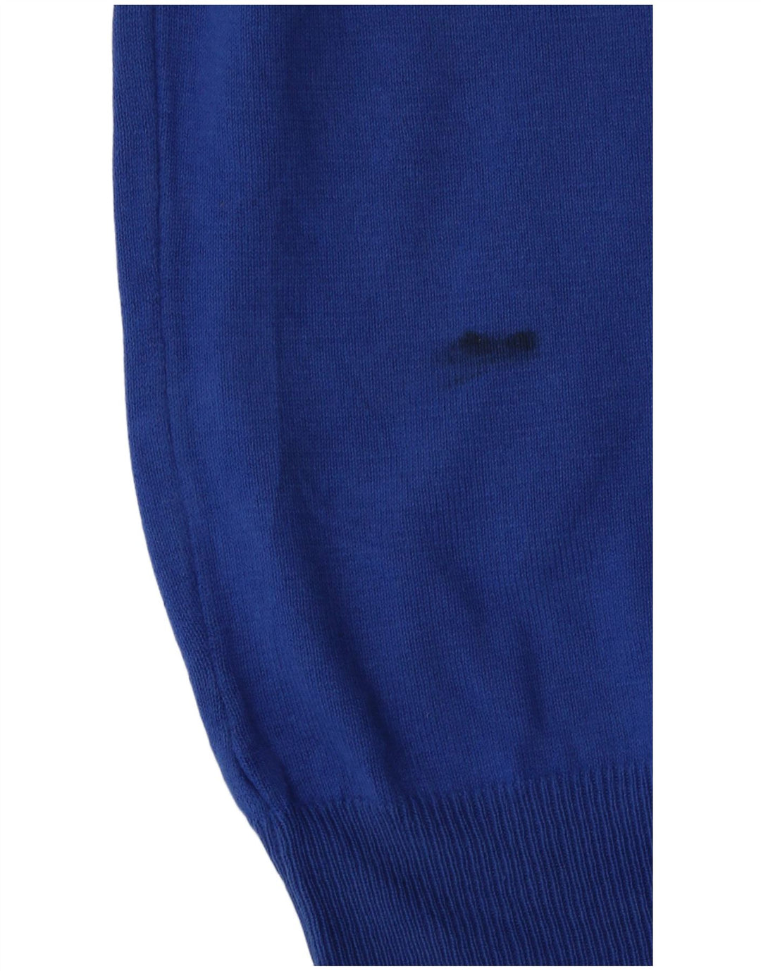 Męski sweter z okrągłym dekoltem Zara, średni niebieski, bawełniany