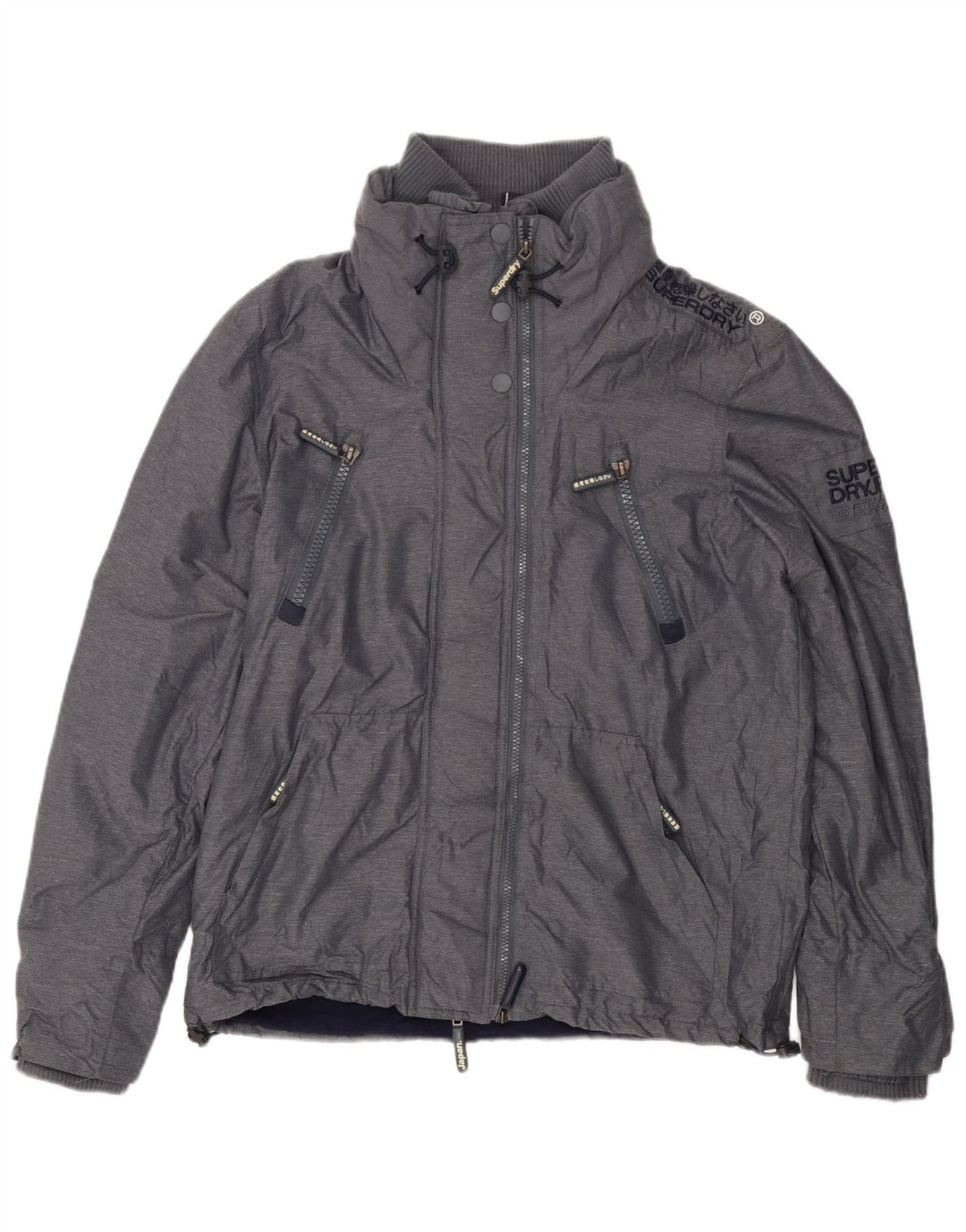 Męska kurtka wiatrówka Superdry Graphic UK 42 XL, szary poliester