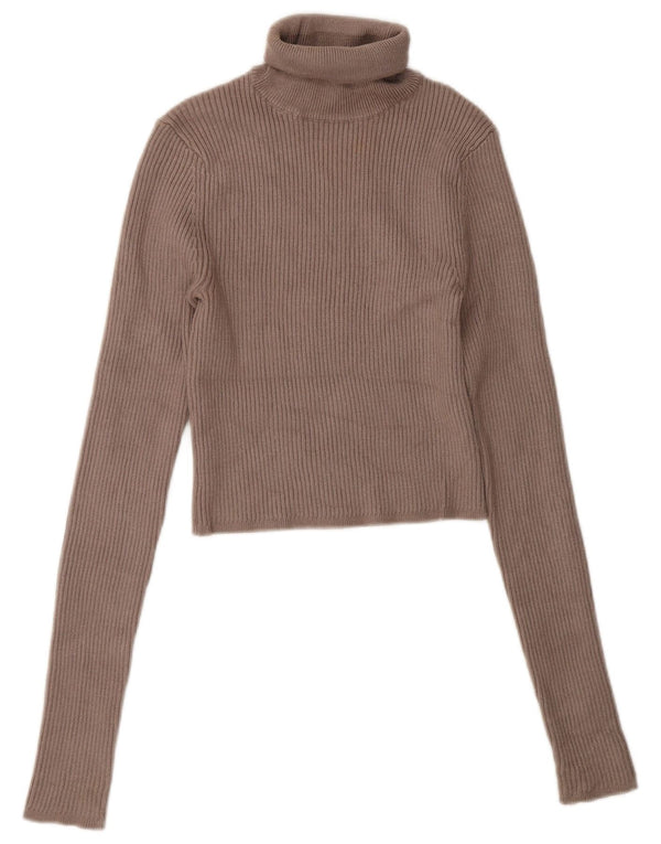 Damski sweter Zara z okrągłym dekoltem UK 10 Small, szara wiskoza