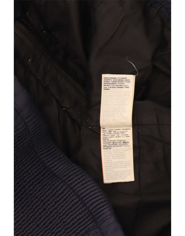 Damska ocieplana kurtka z kapturem Superdry UK 12, średni granatowy poliester