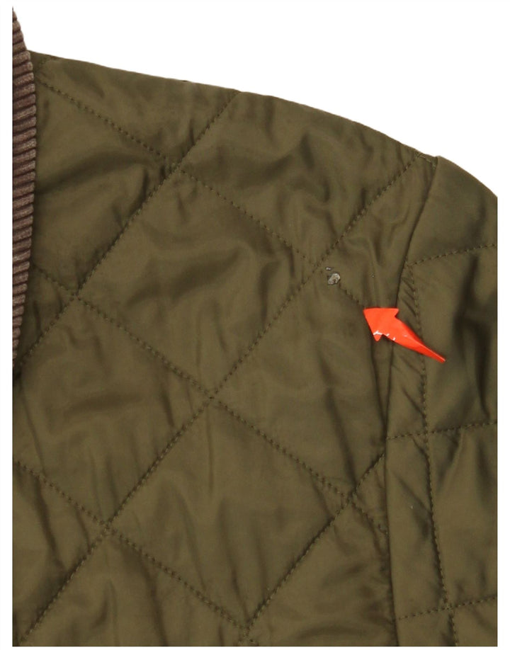 Męska pikowana kurtka BARBOUR UK 40, duża, khaki, poliamid