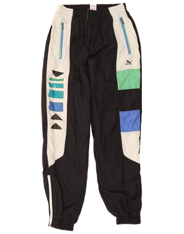 Damskie spodnie dresowe Puma Joggers UK 12 Średni czarny, blok kolorów