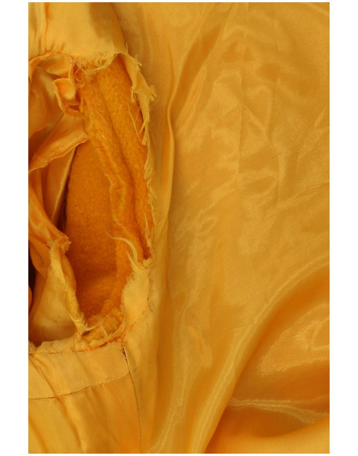 Vintage damski płaszcz UK 12 średni żółty