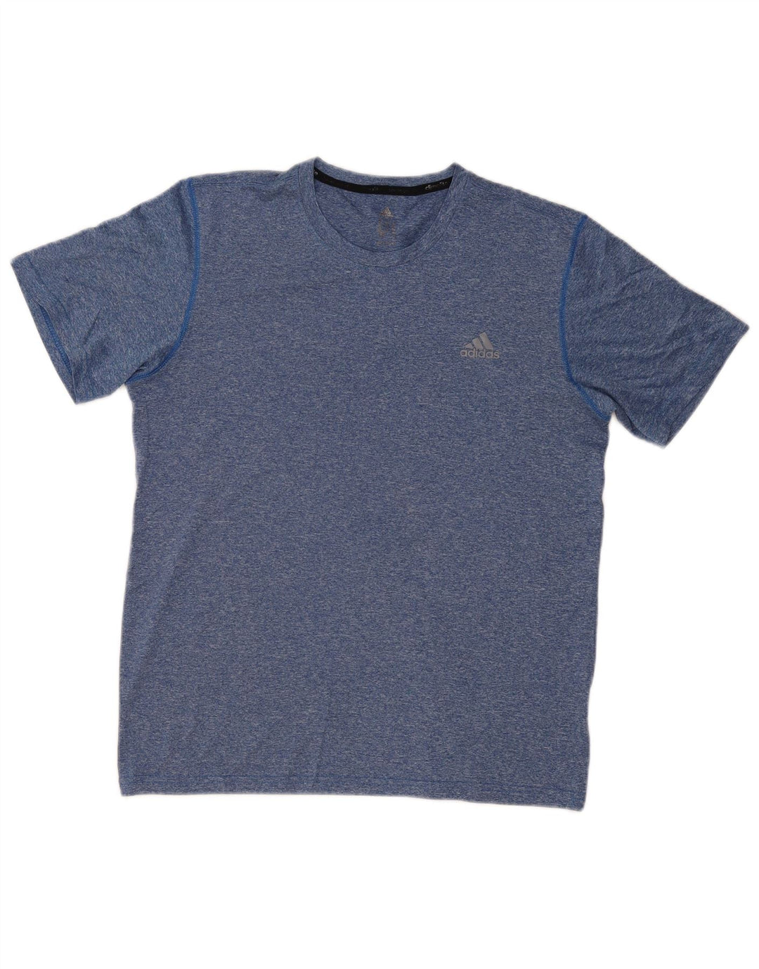 Męska koszulka ADIDAS Climalite z poliestru w kolorze średniego niebieskiego