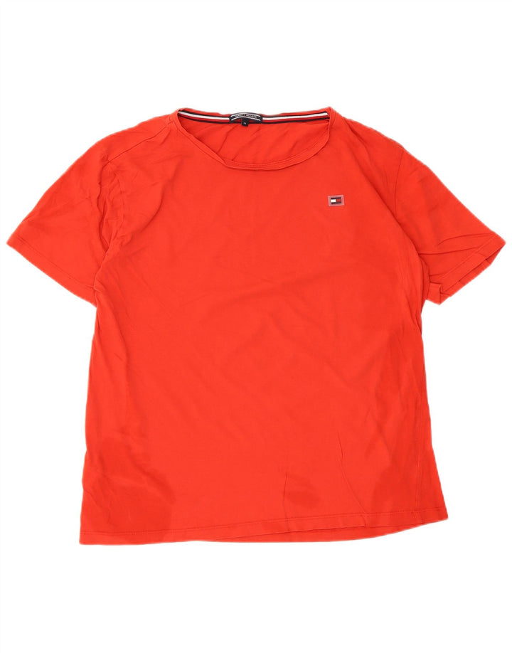 T-shirt damski Tommy Hilfiger Top UK 14, średni czerwony, bawełniany