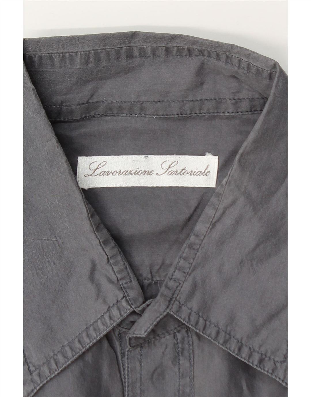 Koszula męska z krótkim rękawem w stylu vintage, 2XL, szara