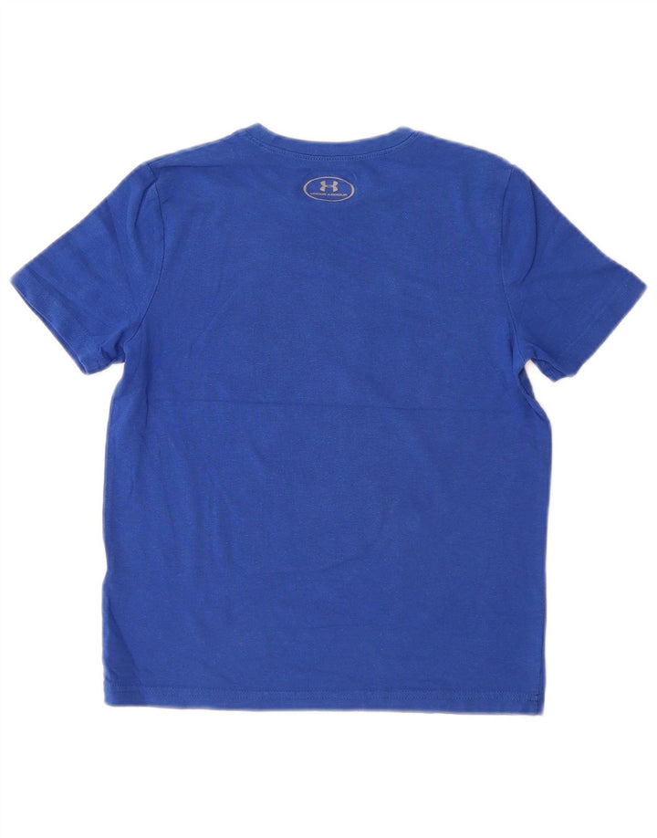 UNDER ARMOUR Chłopięcy T-shirt z grafiką Heat Gear 7-8 lat, mały, niebieski