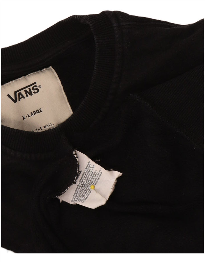 Męska bluza z grafiką Vans XL, czarna, bawełniana