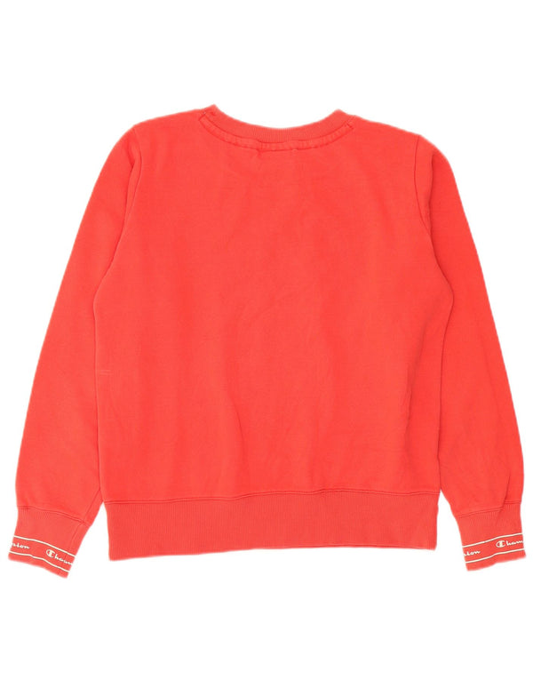 Damska bluza Champion Graphic Jumper UK 12 Średnia czerwona bawełna