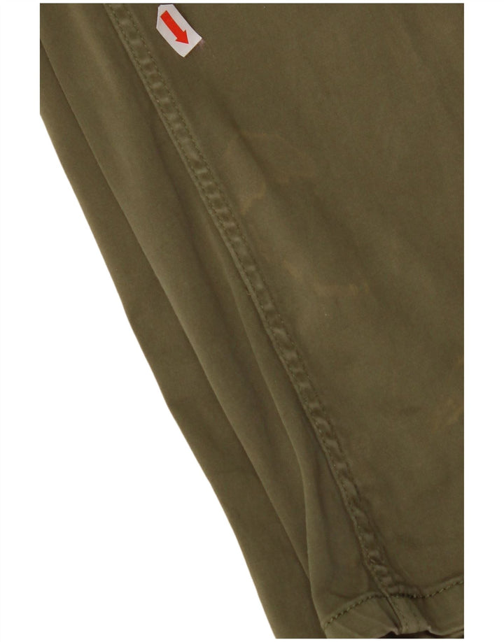 Męskie spodnie typu slim chino TOMMY HILFIGER W31 L32, bawełna khaki