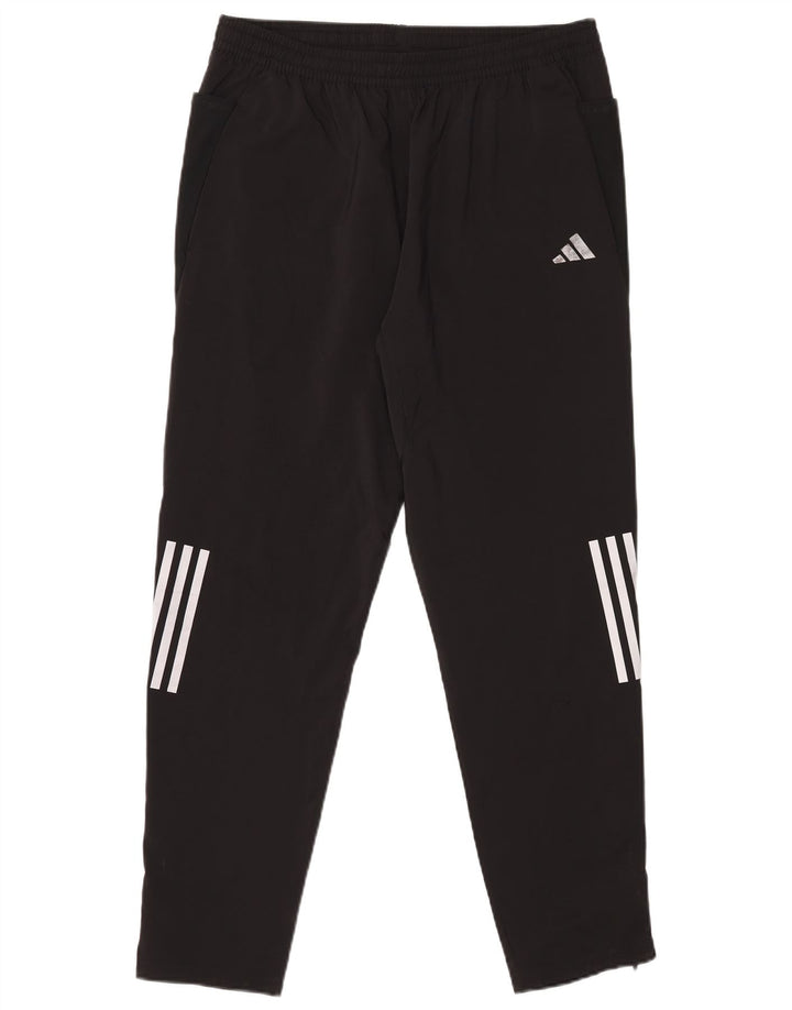Męskie spodnie dresowe Adidas Aeroready o regularnym kroju, duże, czarne, z poliestru