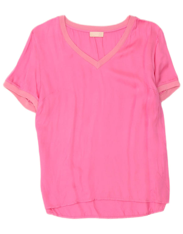 Bluzka damska Liu Jo Top UK 10 Small Pink Cotton