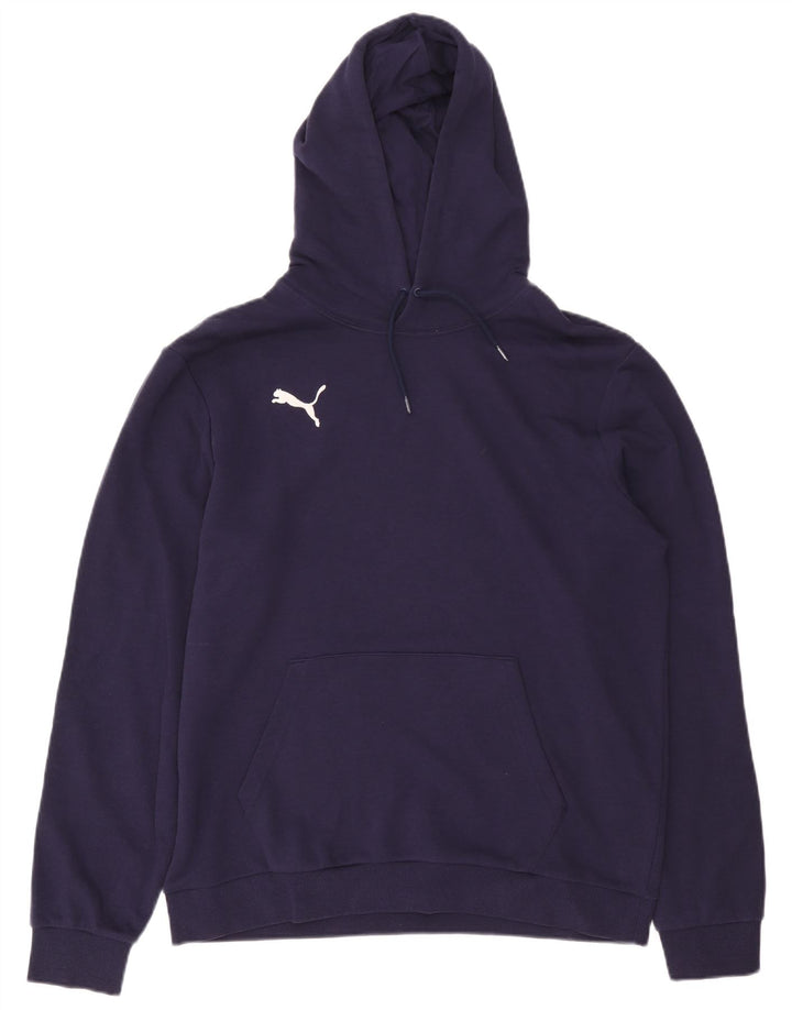 Męski sweter z kapturem Puma, duży, granatowy, bawełniany