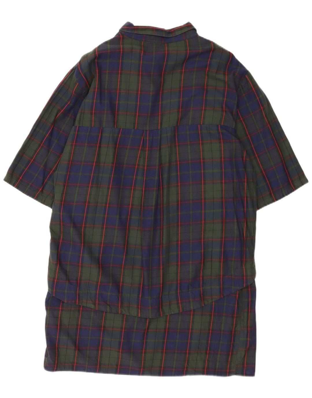 Damska sukienka koszulowa z rękawem 3/4 Zara UK 16, duża granatowa krata