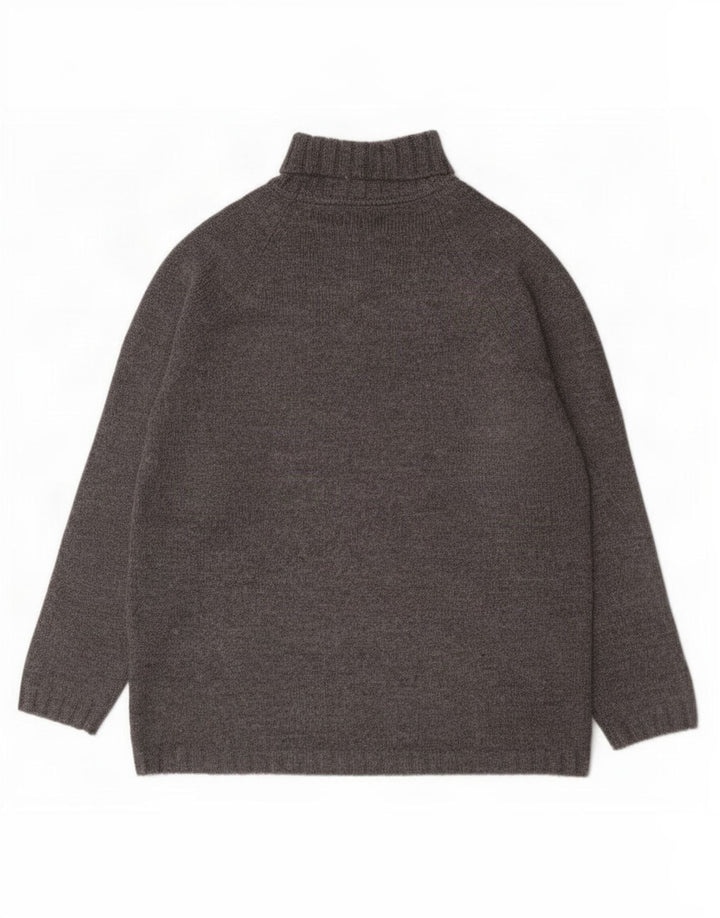 Marks & Spencer Męski sweter St. Michael z golfem, duży, szary, wełniany