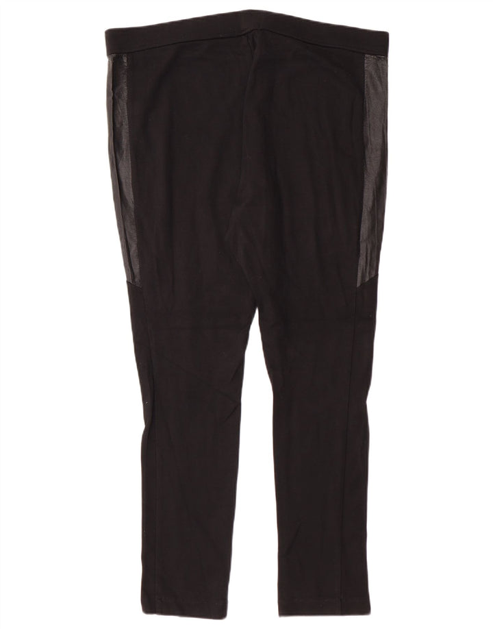 Legginsy damskie Chaps UK 16, duża, czarna, wiskoza z blokami kolorów