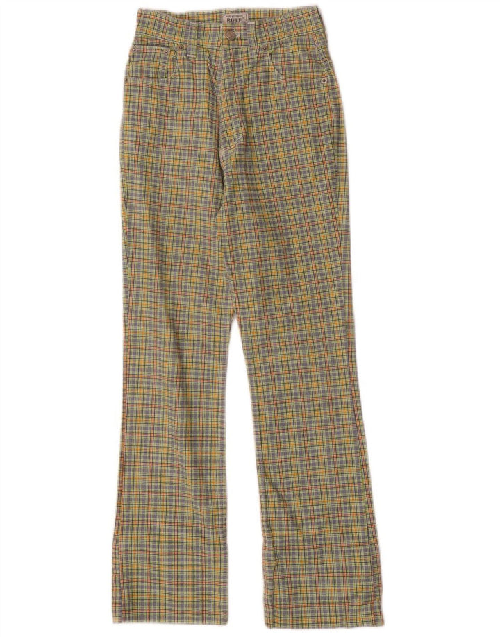 Damskie spodnie typu casual Rifle Bootcut W29 L27 Wielokolorowa bawełniana krata