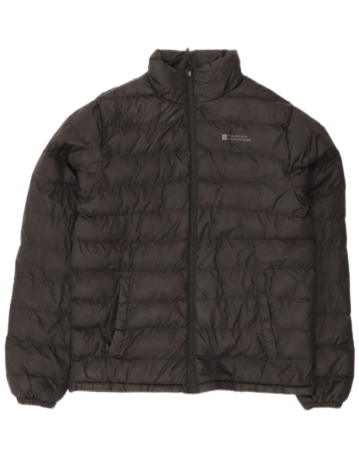 Męska ocieplana kurtka Mountain Warehouse UK 38, średni czarny nylon