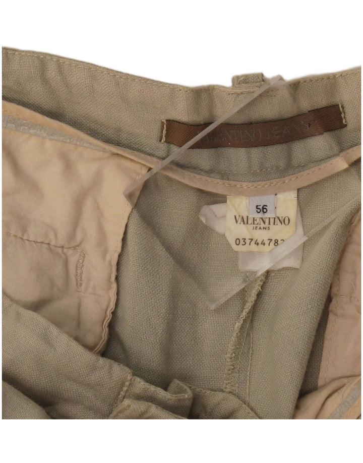 VALENTINO JEANS Męskie proste spodnie codzienne IT 56 3XL W38 L34 Beżowe