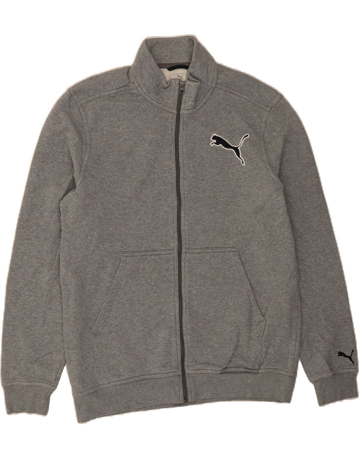 PUMA Mens Tracksuit Top Jacket Large Grey Cotton Vintage Puma and Second-Hand Puma from Messina Hembry 