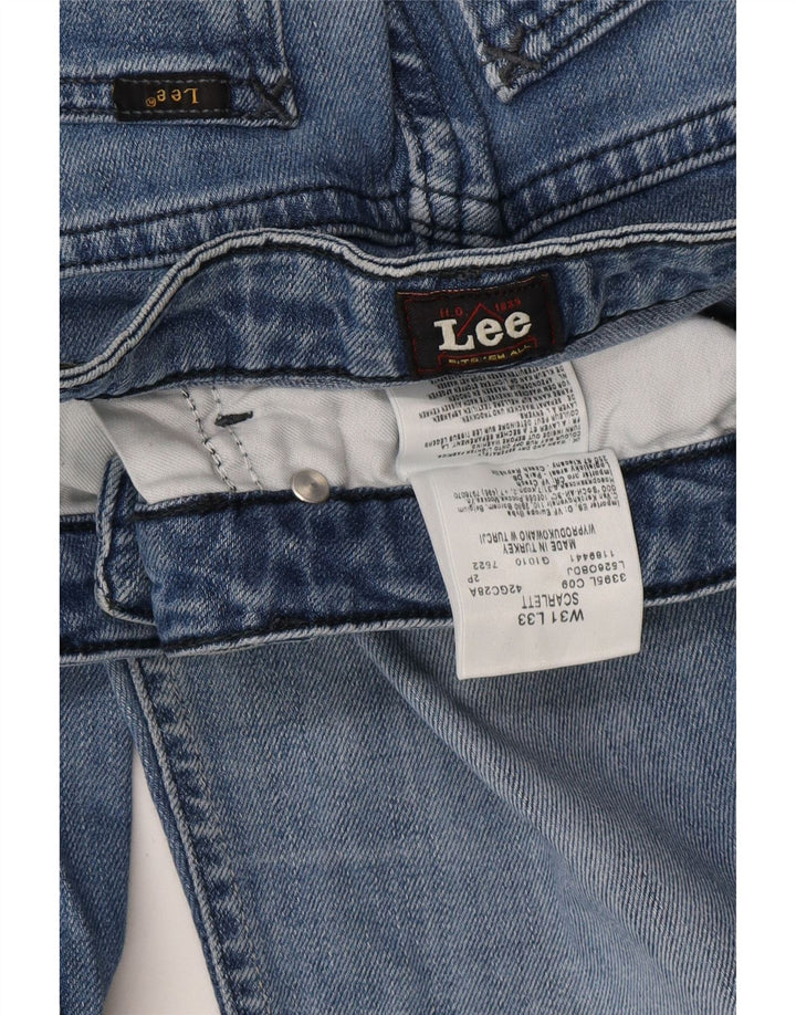 Damskie jeansy Skinny LEE Scarlett W31 L33 Niebieskie, bawełniane