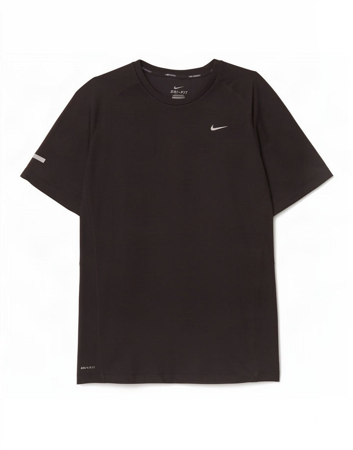 Męski T-shirt Nike Dri Fit, duży, czarny, poliestrowy