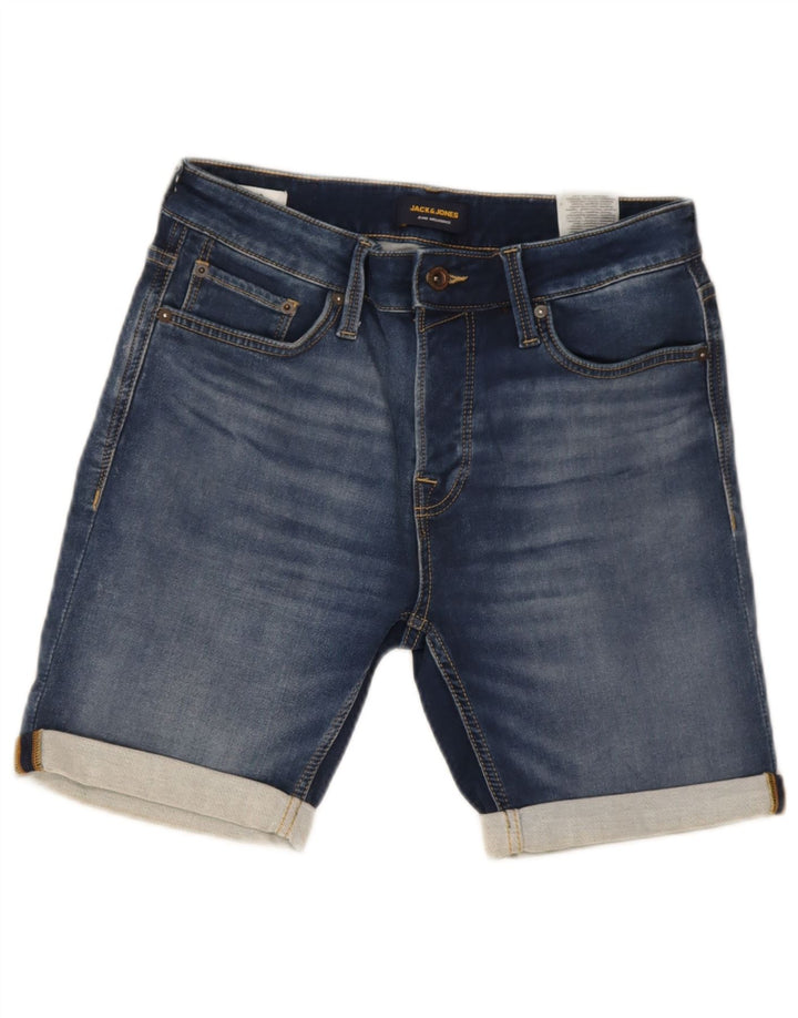 Męskie spodenki jeansowe Jack & Jones, małe W29, niebieskie, bawełniane