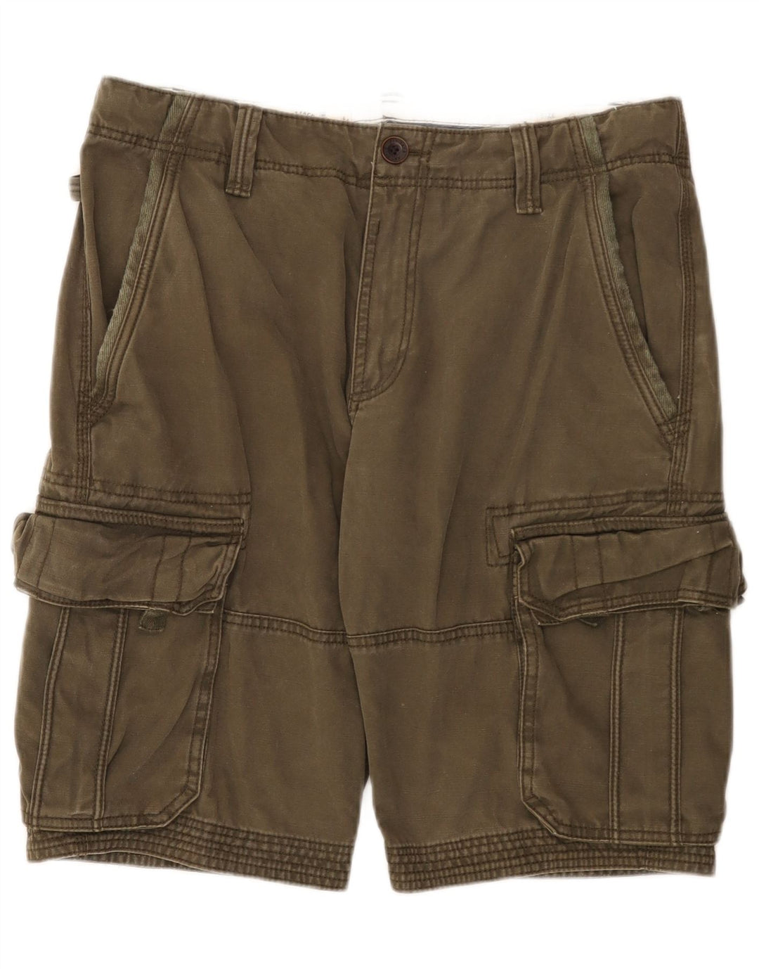 Męskie spodenki cargo Fat Face W34, duże, bawełniane w kolorze khaki