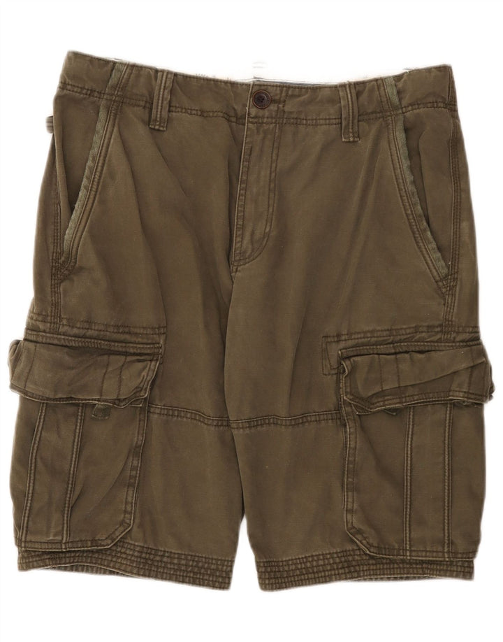 Męskie spodenki cargo Fat Face W34, duże, bawełniane w kolorze khaki